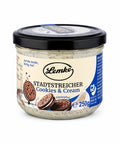 Lemke Stadtstreicher Cookies & Cream 250g spread jar on a white background