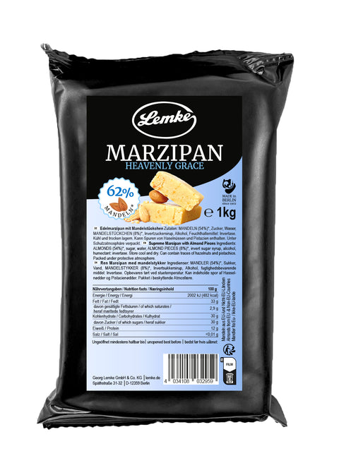 Lemke Marzipan Heavenly Grace 1kg package on a white background