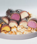 Lemke Marzipan Teekonfekt video with assorted marzipan sweets and chocolate-coated marzipan pieces